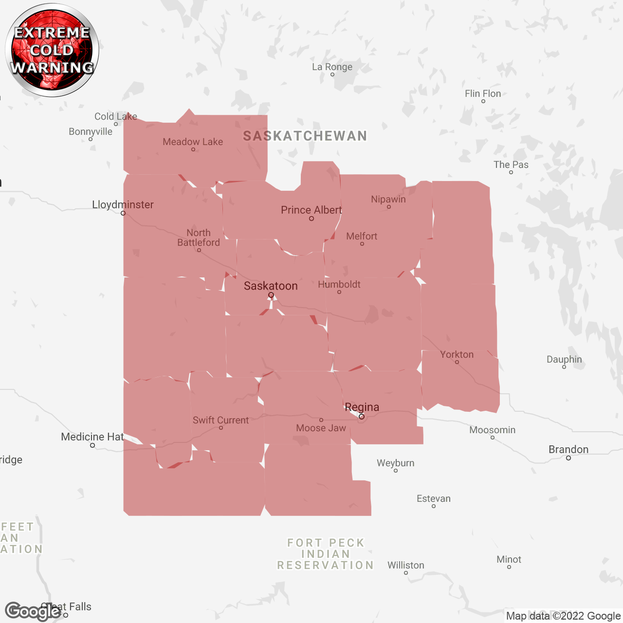 Extreme Cold Warning Issued