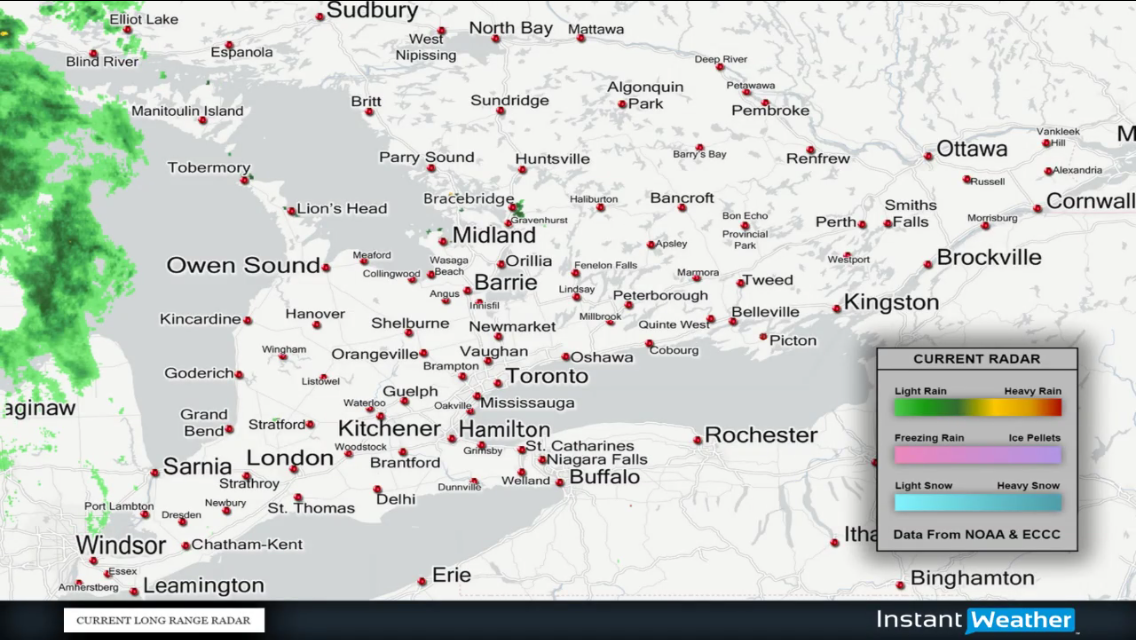 Future Radar + Current Radar + Future Max Wind Gusts From Our Experimental Live Stream