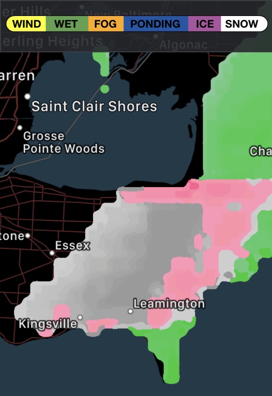 Current radar suggests flurries & mixing this morning in parts of