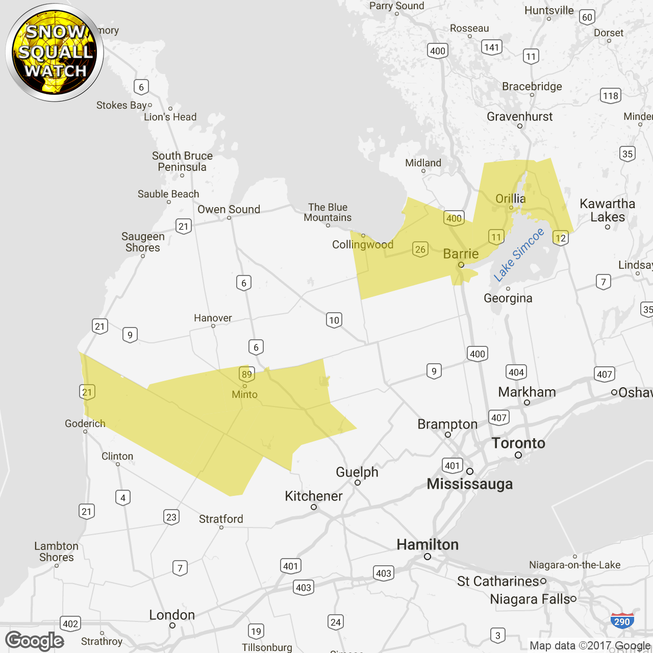 Snow Squall Watch Issued