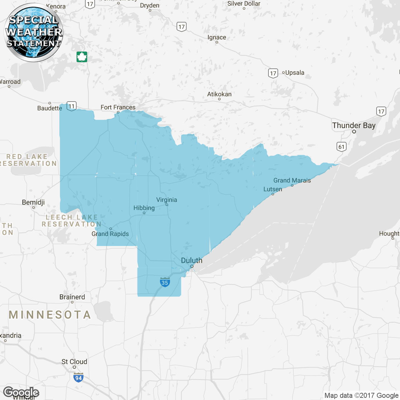 Special Weather Statement Issued