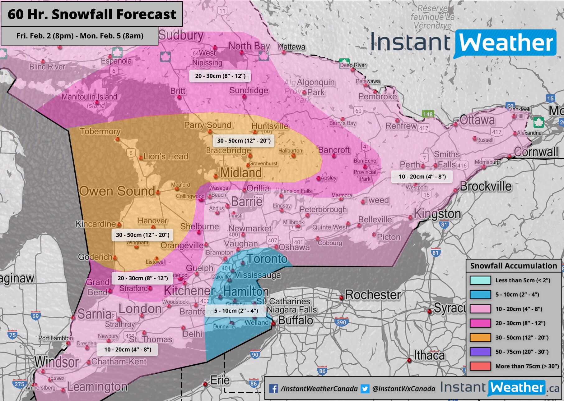 Significant Snowfall Expected Across Southern Ontario This Weekend