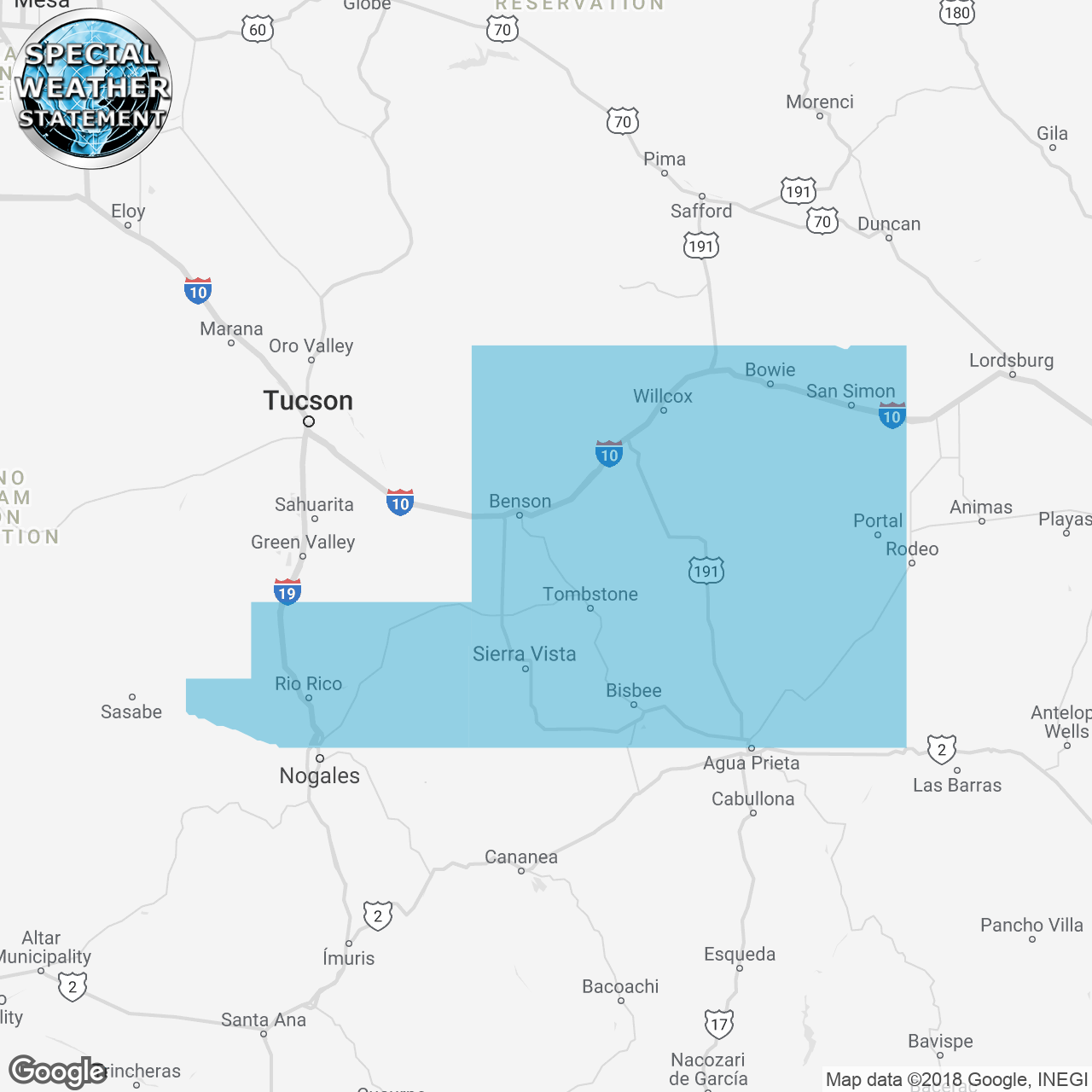 Special Weather Statement Issued