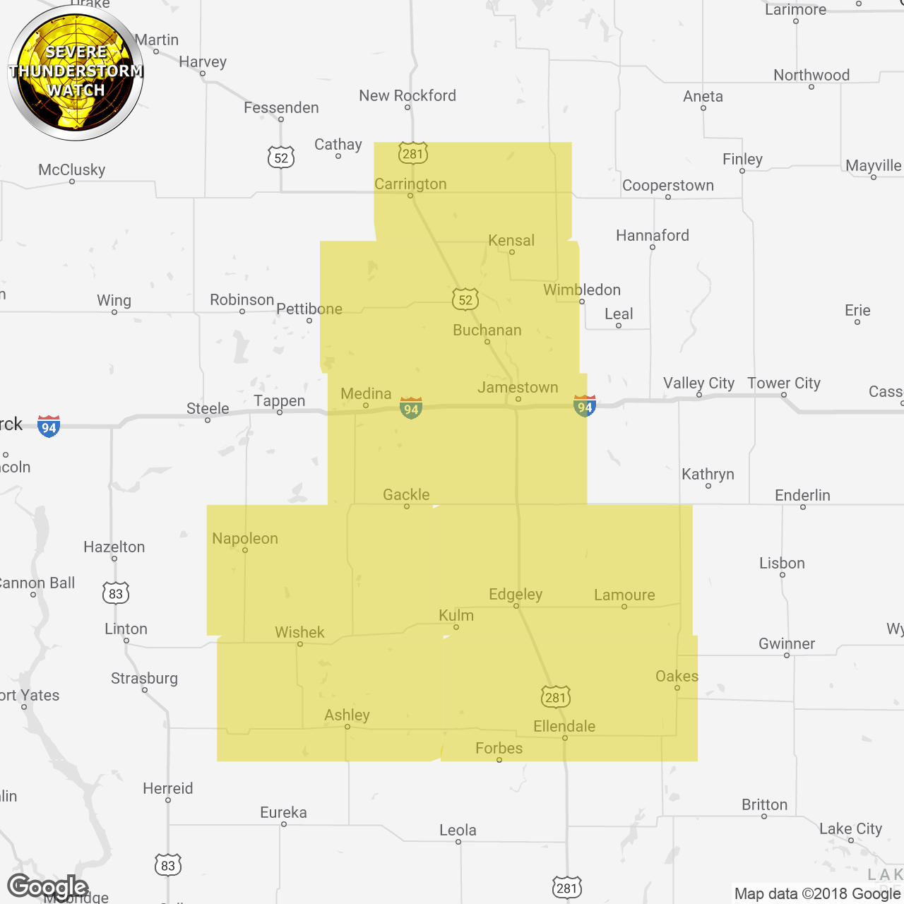 Severe Thunderstorm Watch Issued