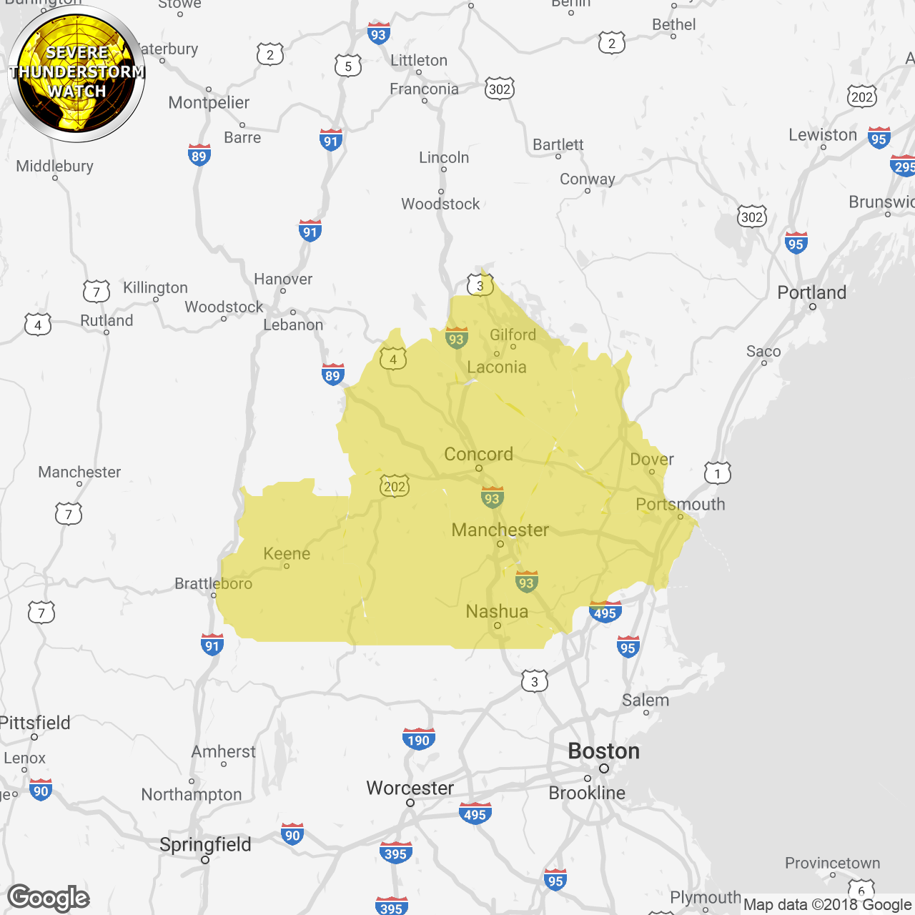 Severe Thunderstorm Watch Issued