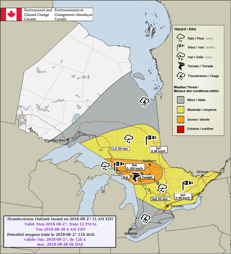 Environment Canada Confirms 5km Tornado Path from Guthrie to Oro Last Night