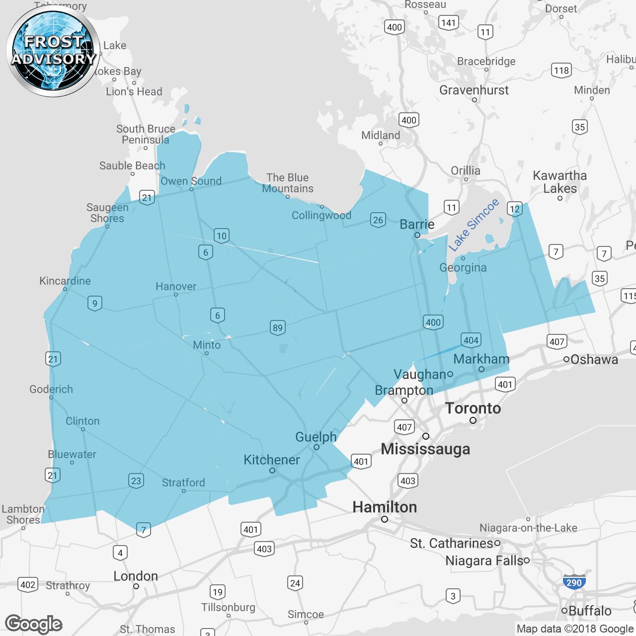 Frost Advisory Issued