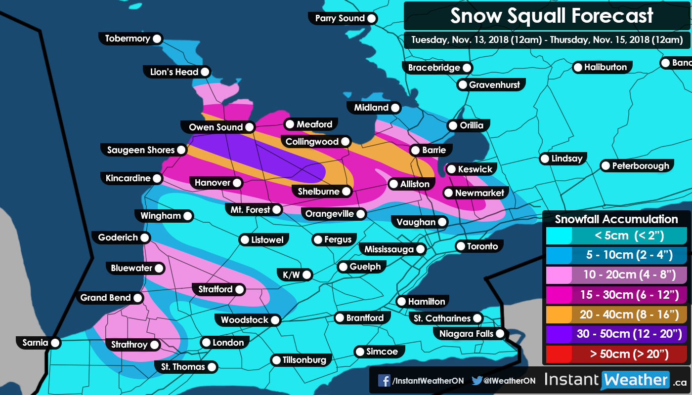 First ‘Significant’ Snow Squall Event of the Season Possible Between