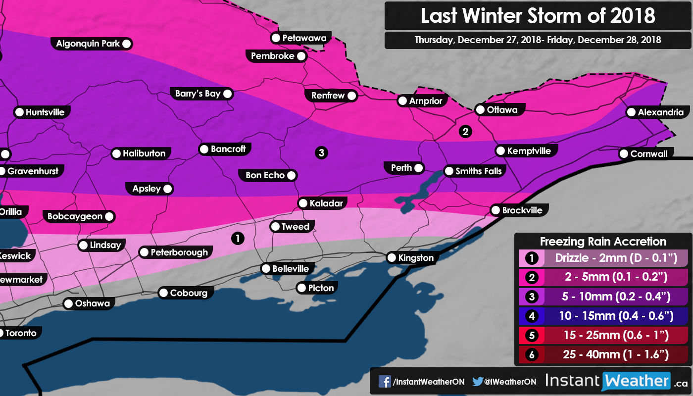 Risk of Prolonged Freezing Rain Beginning Thursday (Dec 27) Night to ...