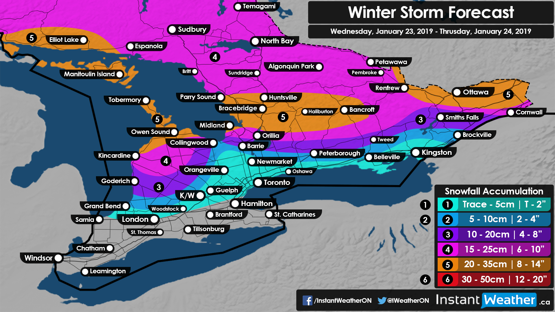 Winter Storm to Wreak Havoc on the Wednesday Morning/Evening Commute Across Southern Ontario