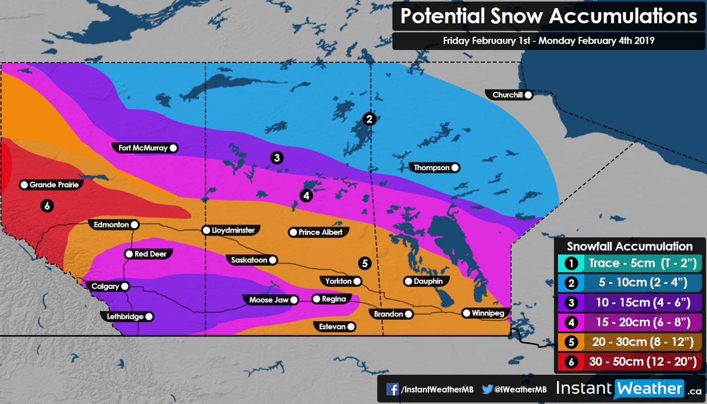 UPDATE Significant Snowfall Expected Across Alberta, Saskatchewan, and