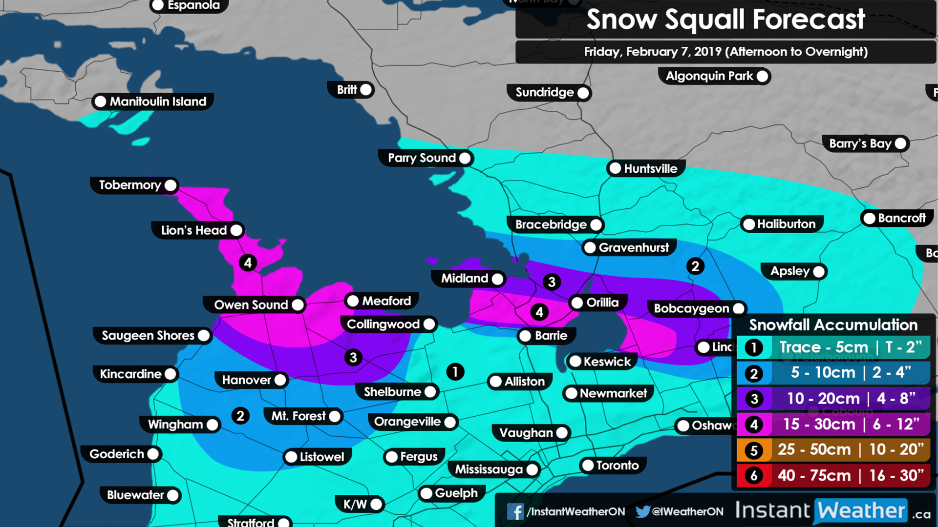 VIDEO UPDATE Snow Squalls to Bring Up to 30cm of Snow Accumulation and