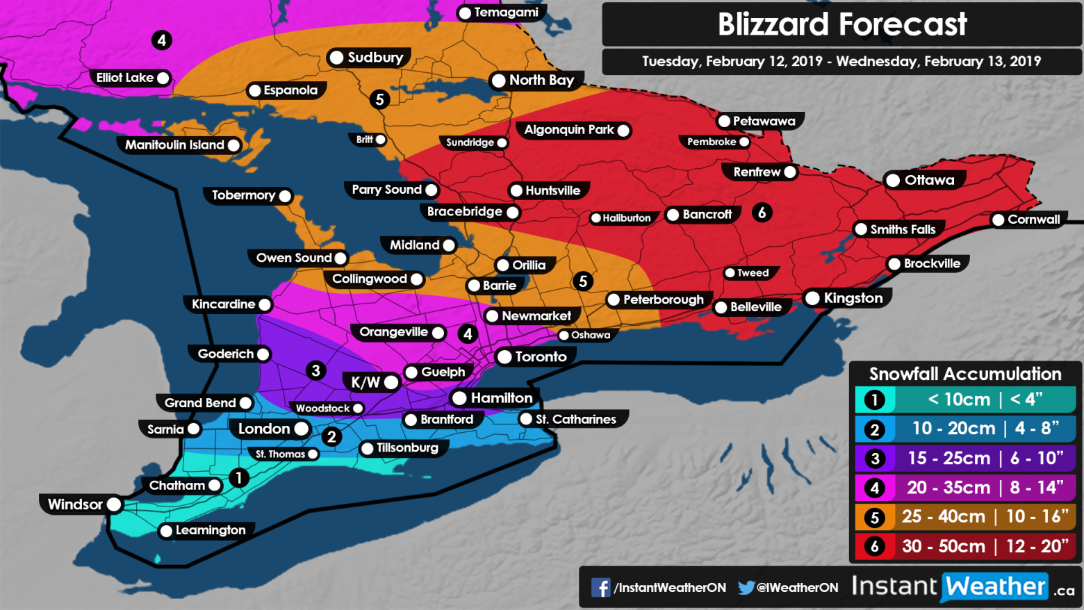 BLIZZARD TIMING UPDATE Dangerous Blizzard Conditions Increasingly