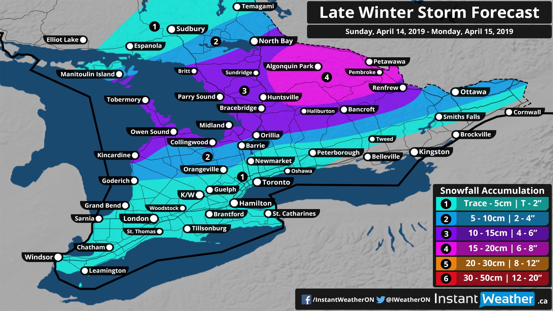 Late Winter Storm Targeting Southern Ontario Starting Sunday With Heavy ...