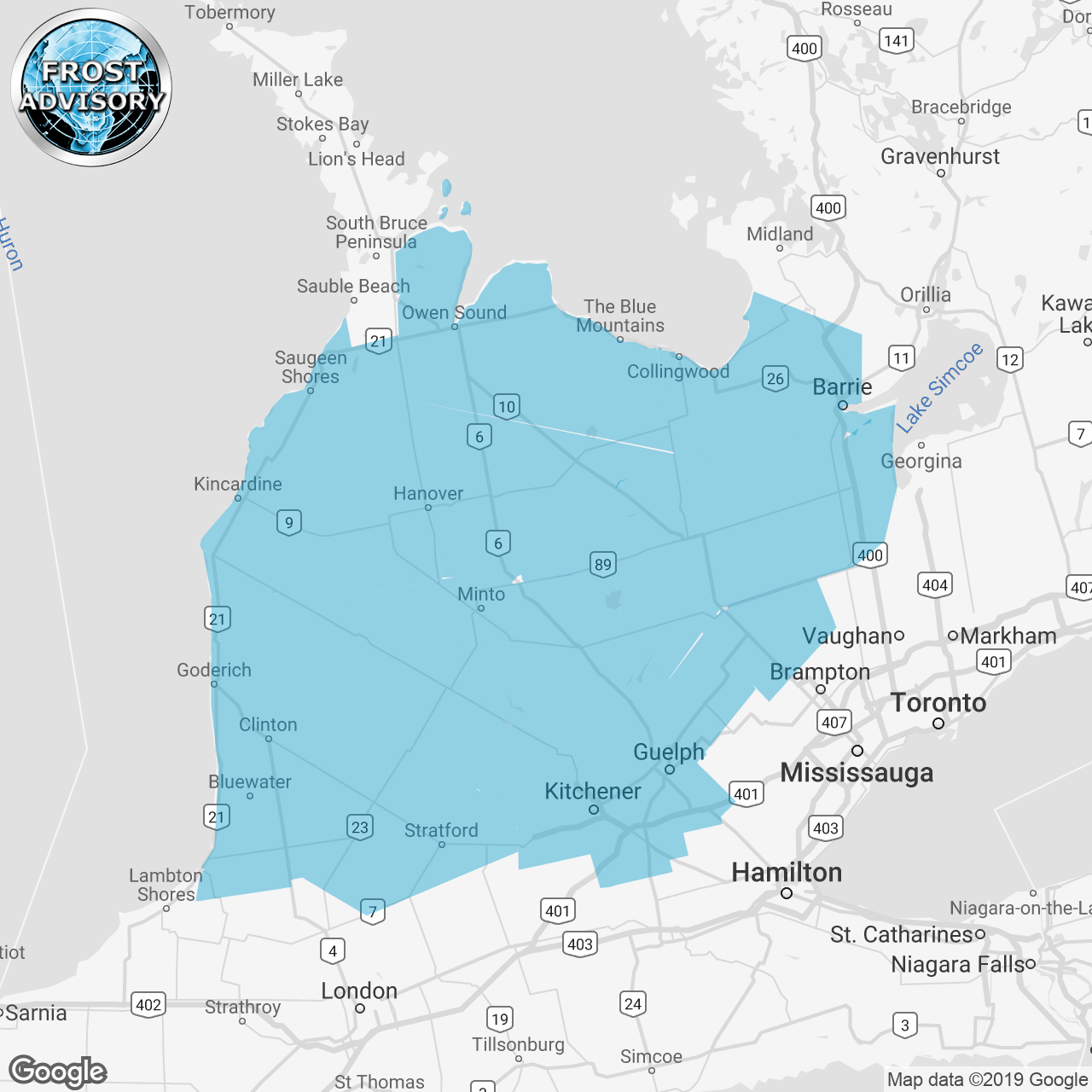 Frost Advisory Issued