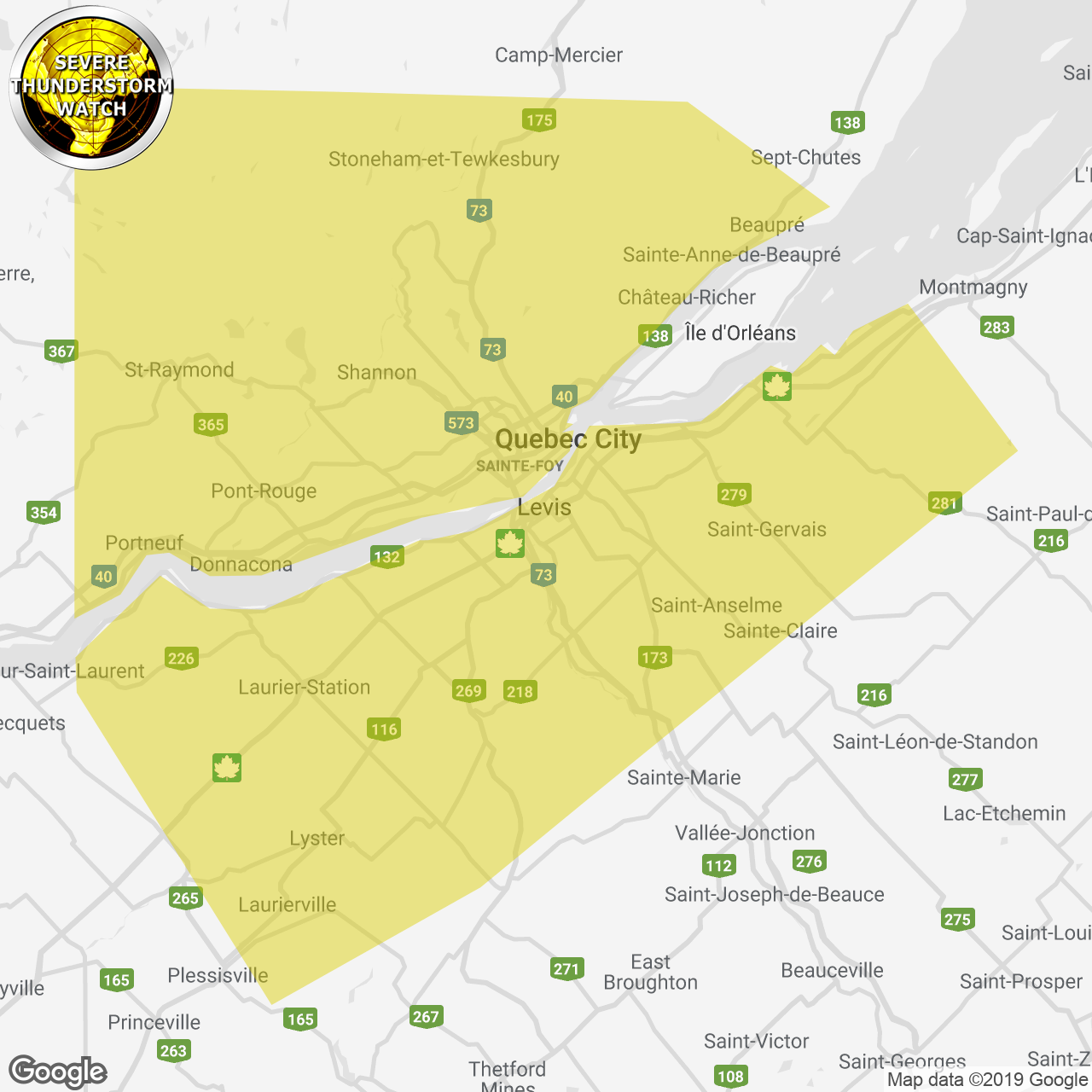 Severe Thunderstorm Watch Issued