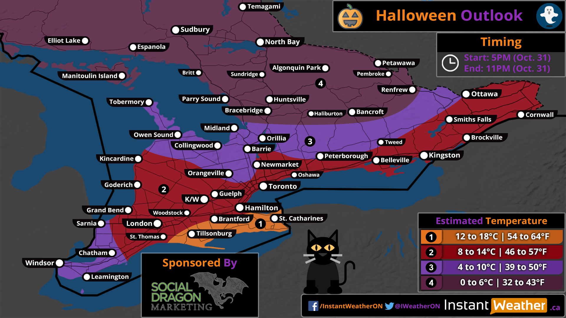 Halloween Forecast: A Spooky Soaking For Southern Ontario On Halloween ...