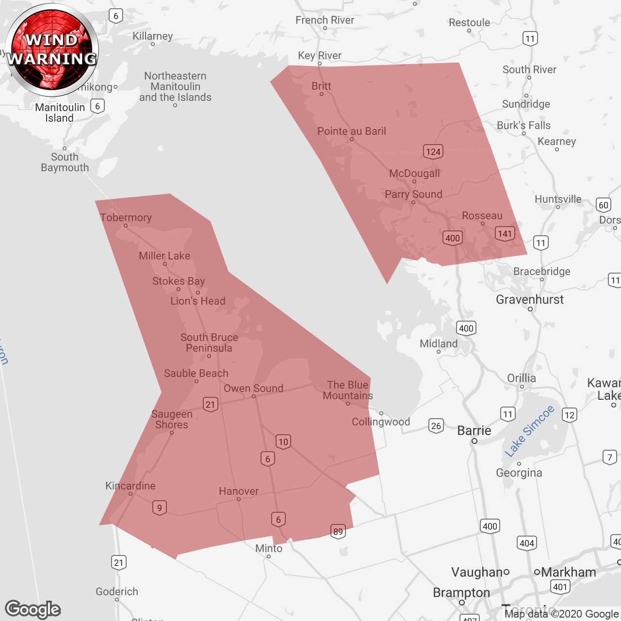 Wind Warning Issued