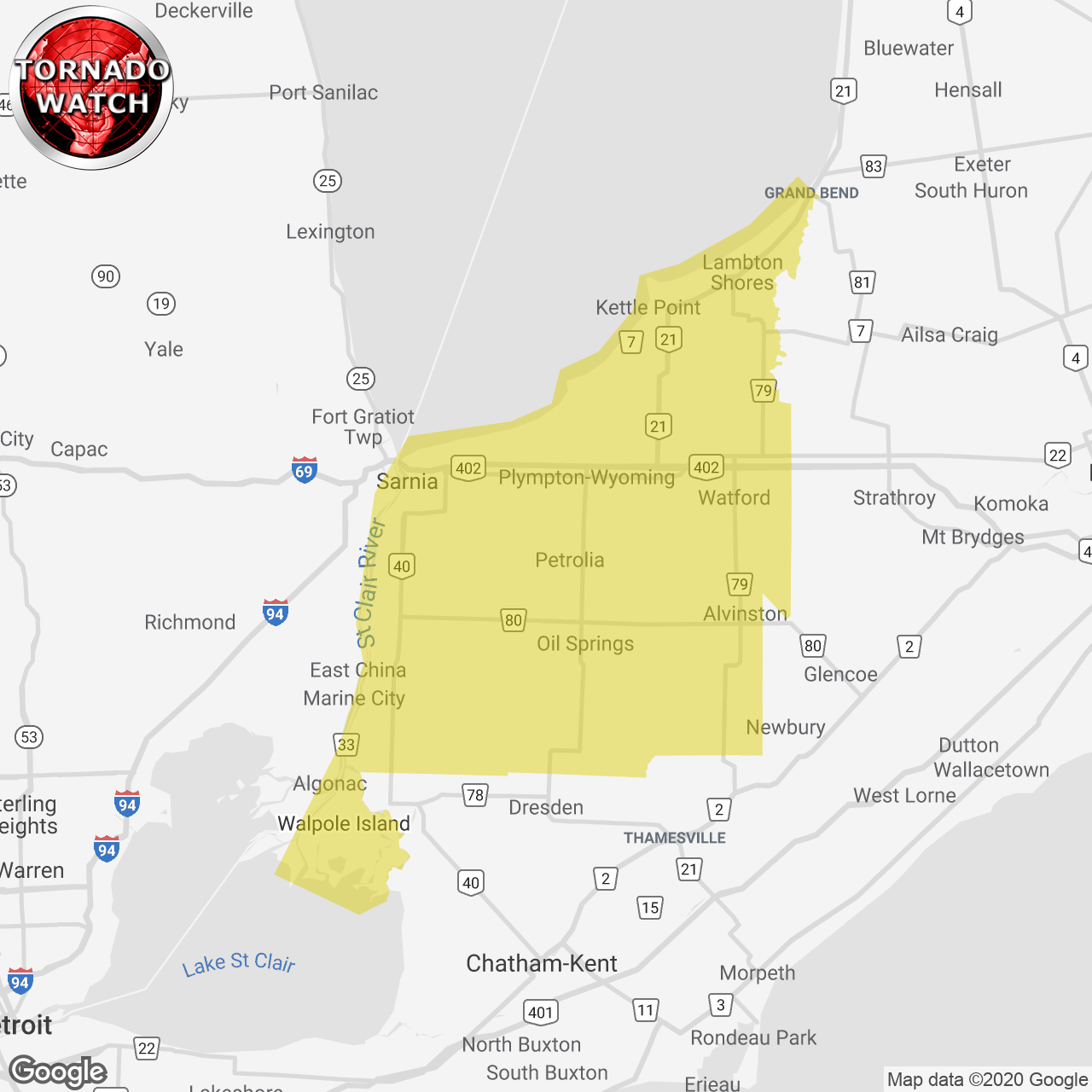 Tornado Watch Issued