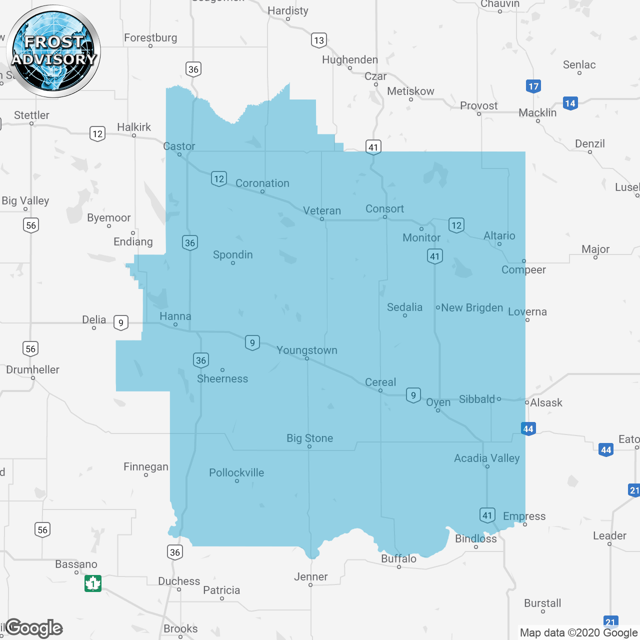 Frost Advisory Issued