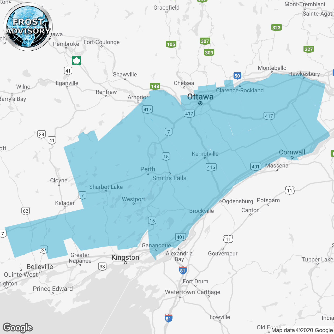 Frost Advisory Issued