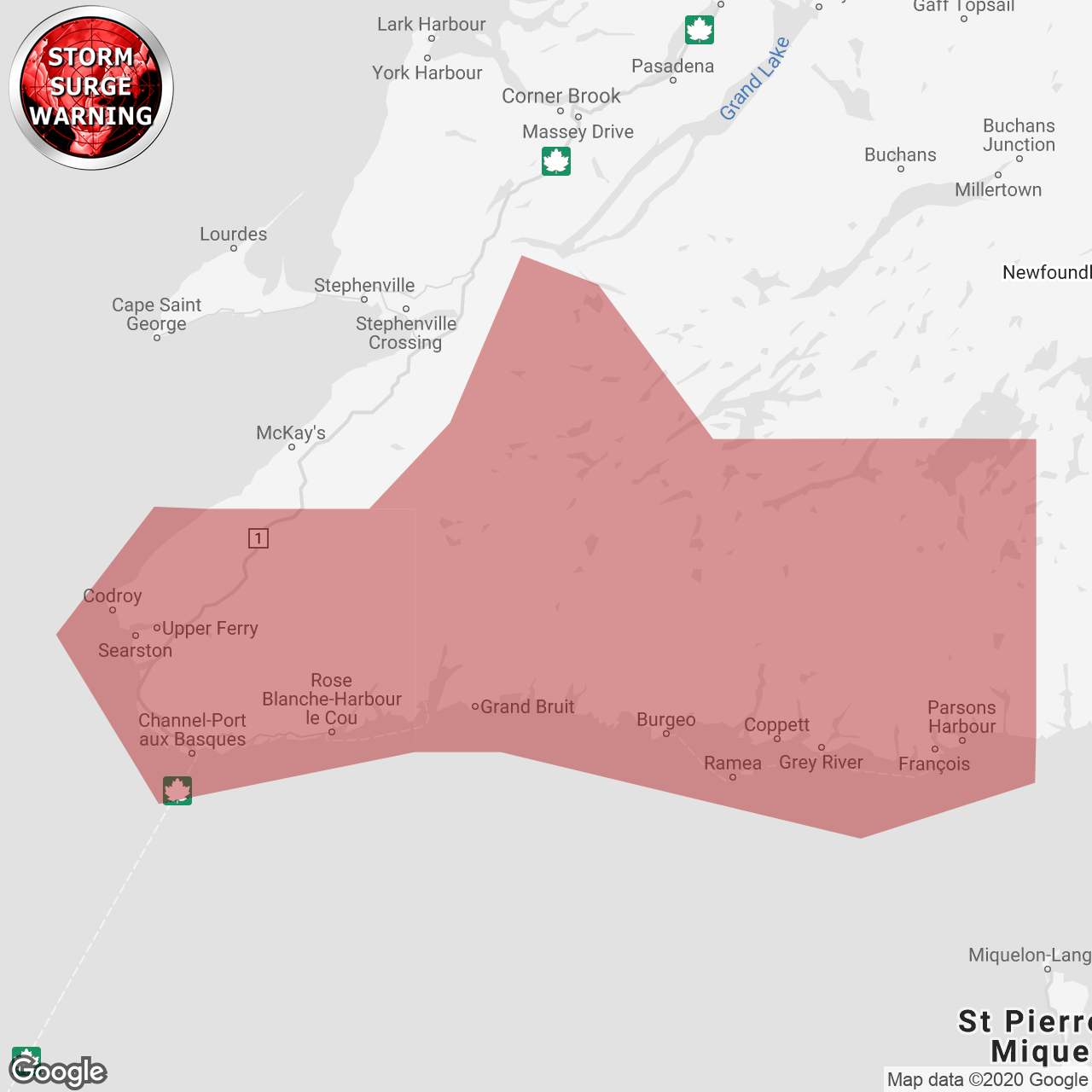 Storm Surge Warning Issued