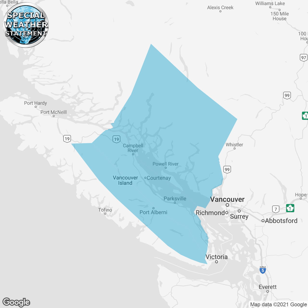 Special Weather Statement Issued