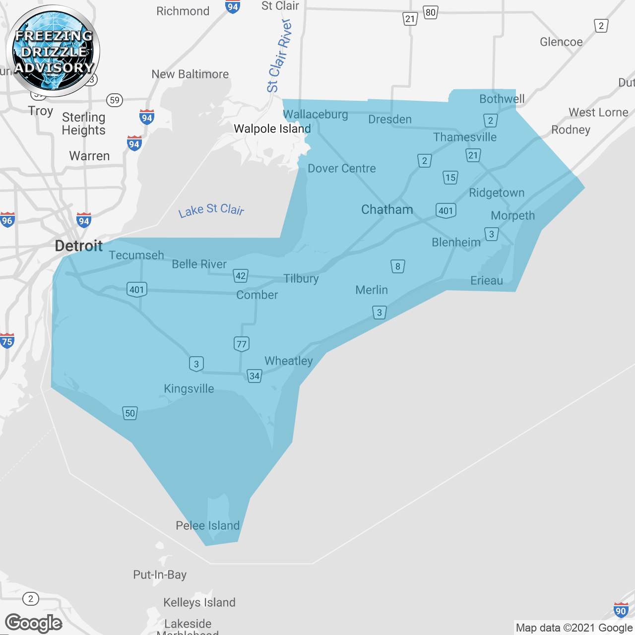 Freezing Drizzle Advisory Issued