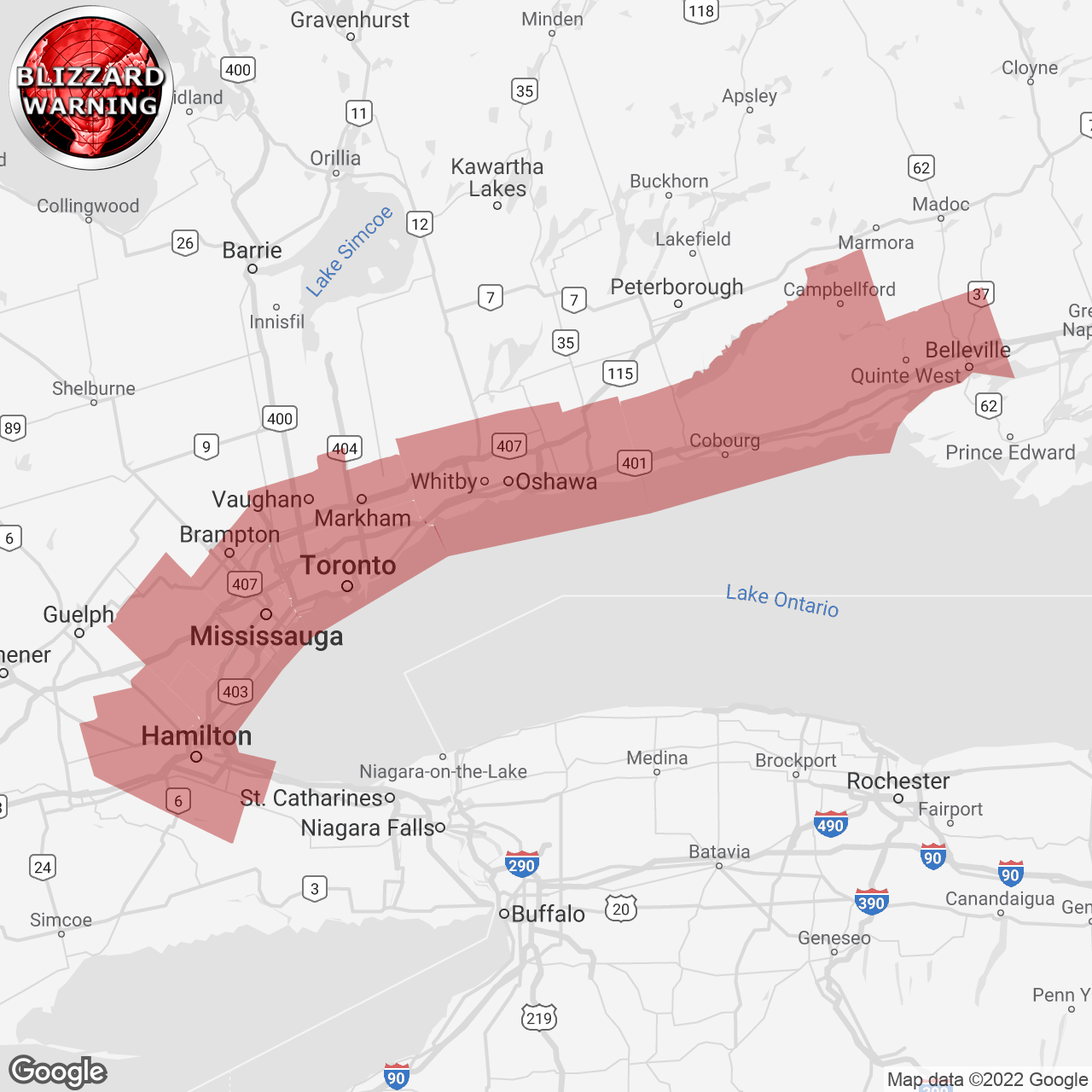 Blizzard Warning Issued
