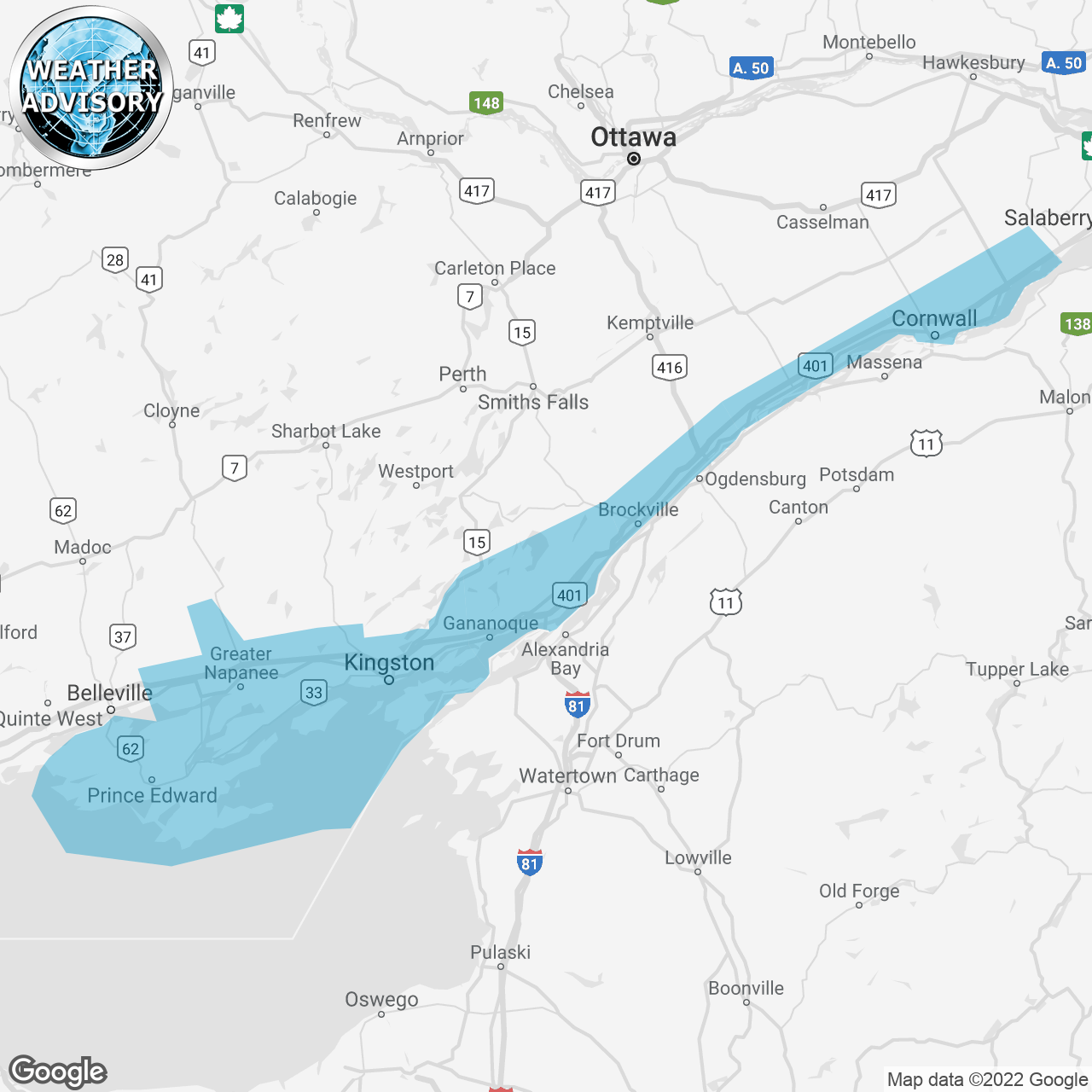 Weather Advisory Issued