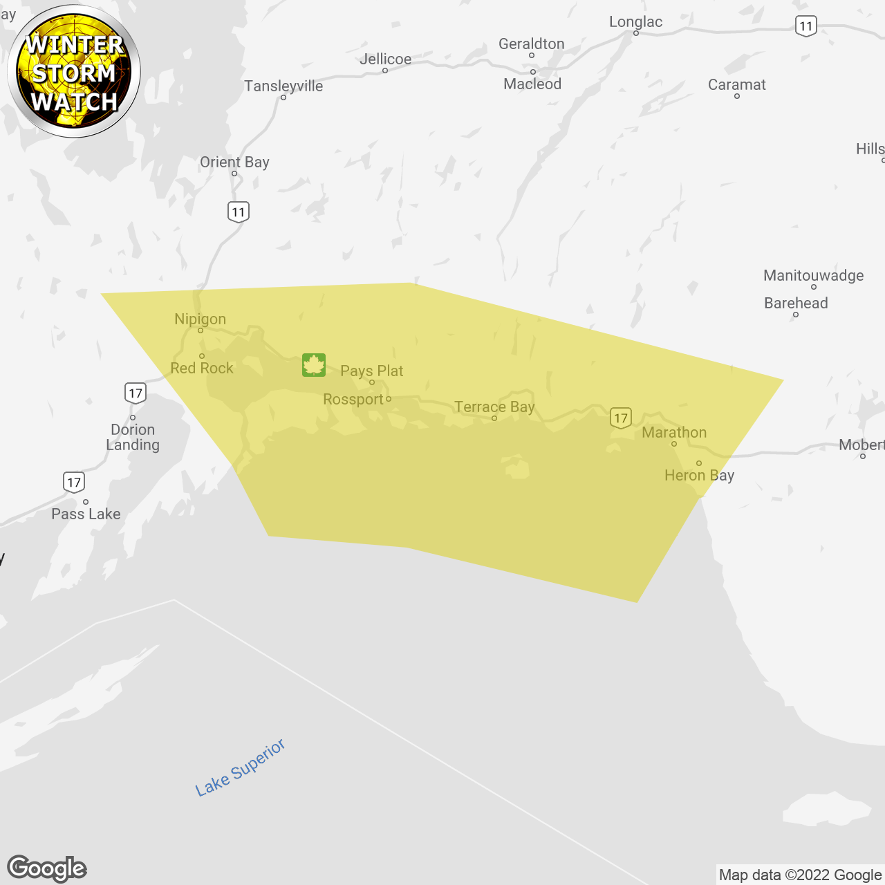 Winter Storm Watch Issued