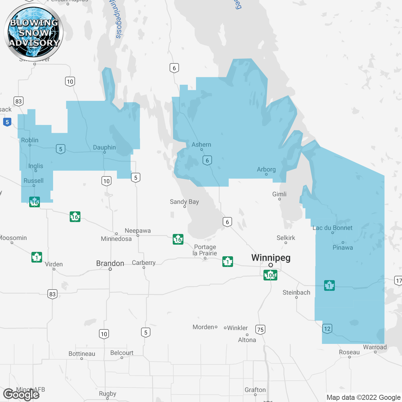 Blowing Snow Advisory Issued