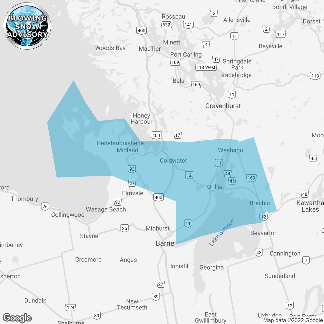 Blowing Snow Advisory Issued