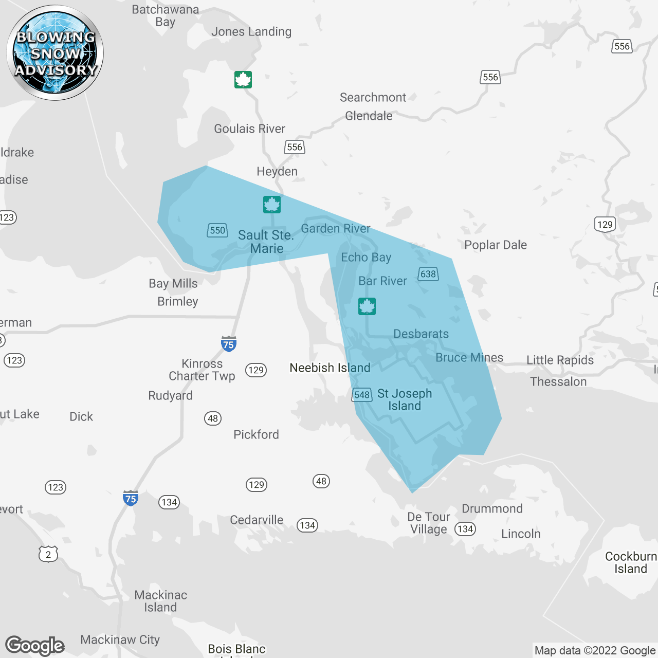 Blowing Snow Advisory Issued