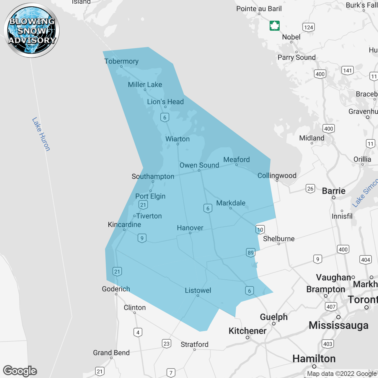 Blowing Snow Advisory Issued