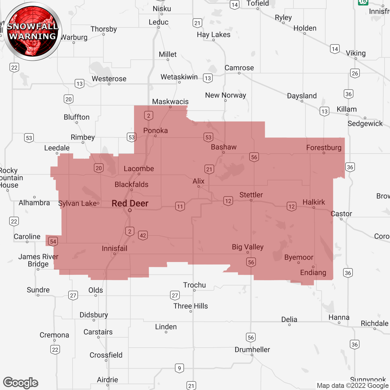 Snowfall Warning Continued