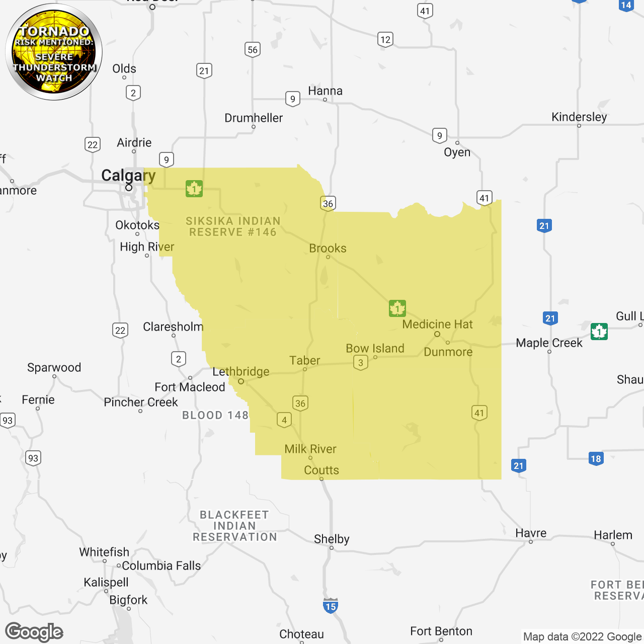 Severe Thunderstorm Watch Issued