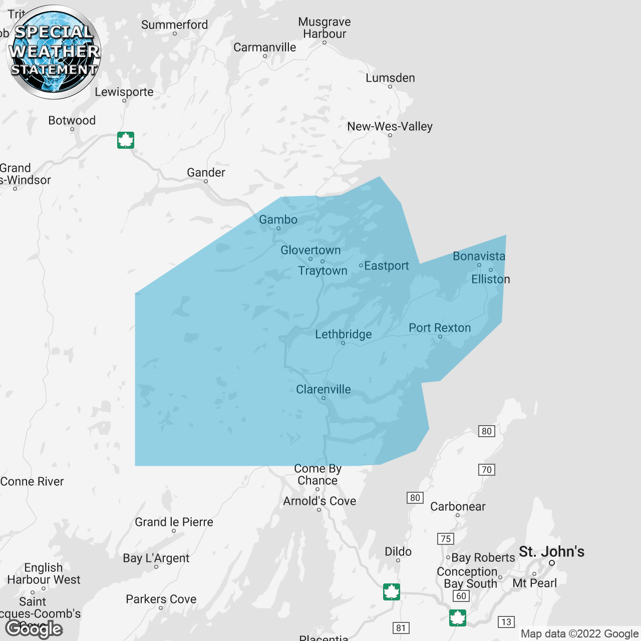 Special Weather Statement Issued