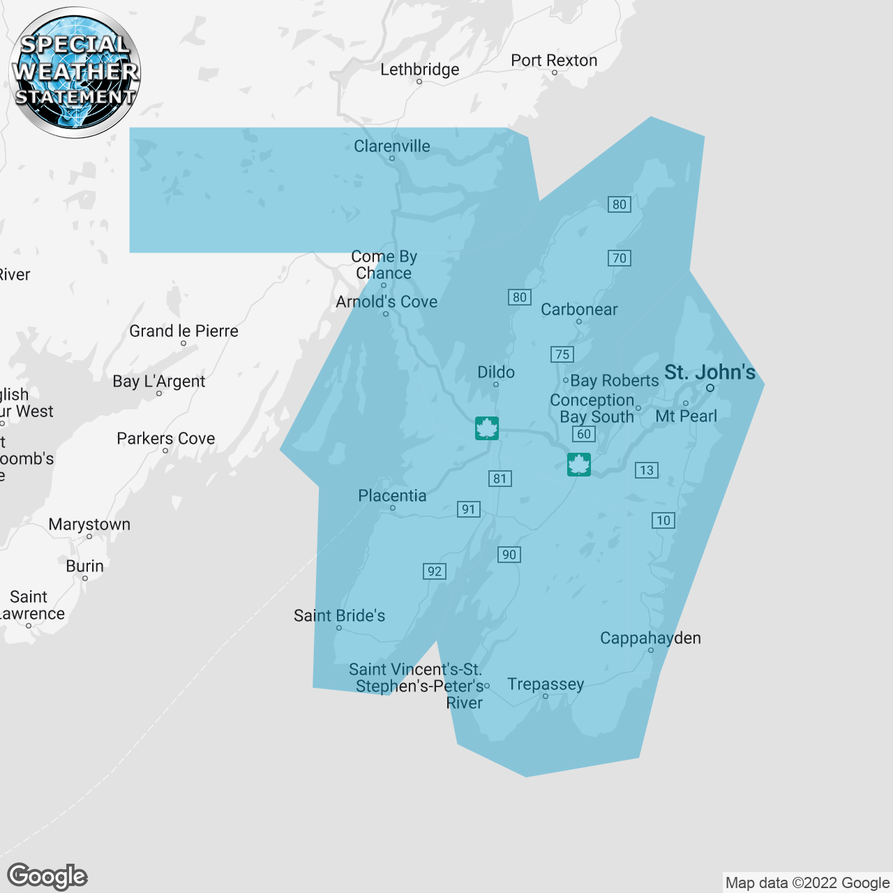 Special Weather Statement Issued