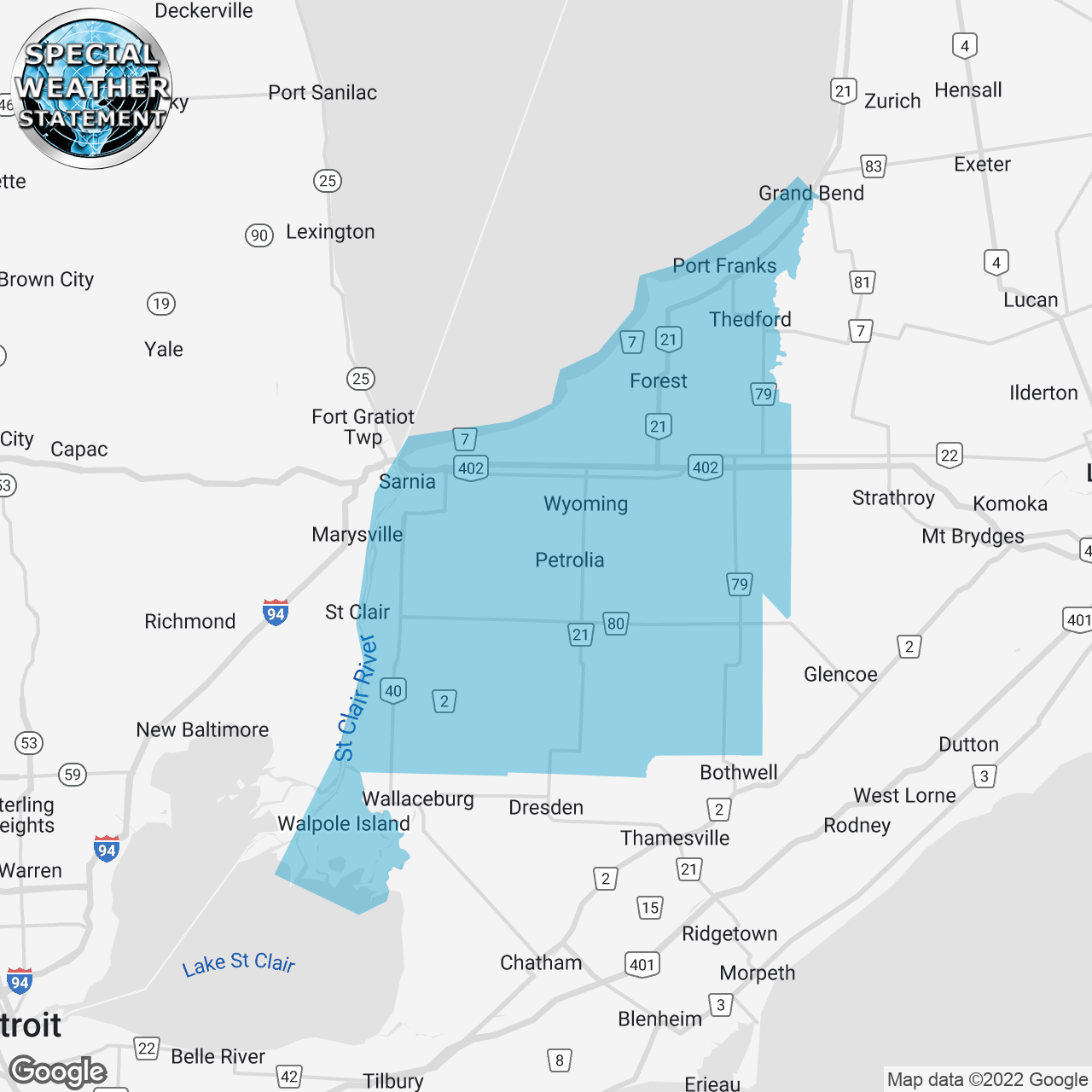 Special Weather Statement Issued