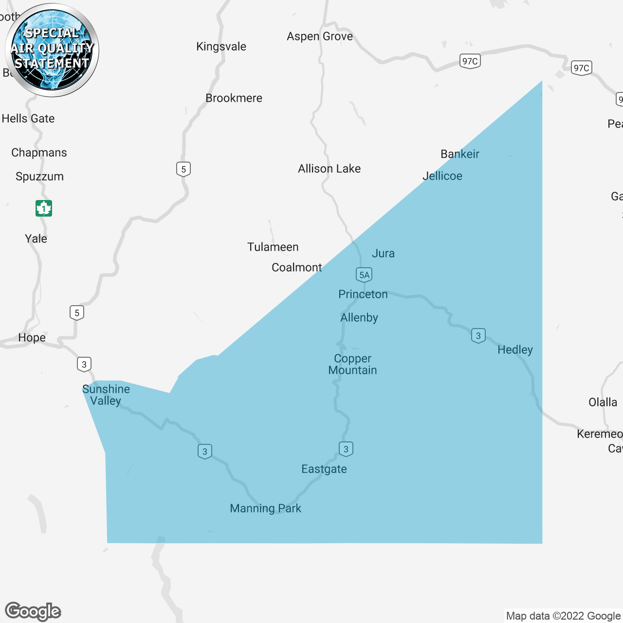 Special Air Quality Statement Issued