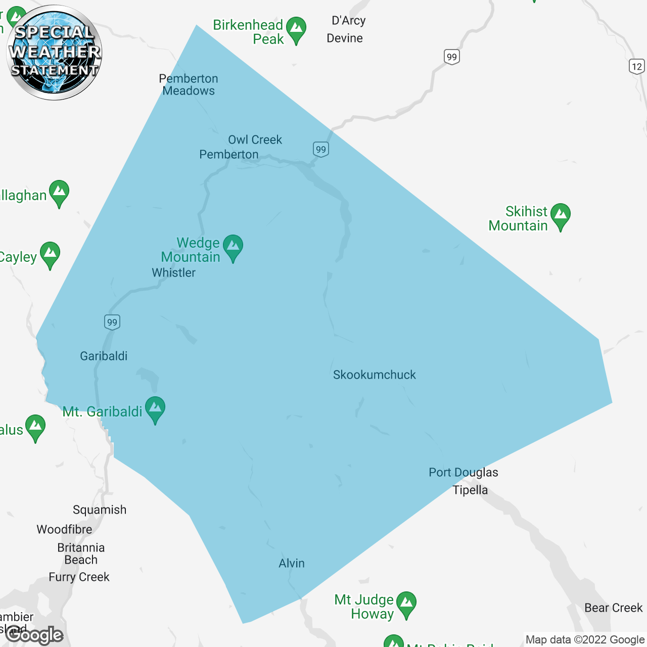 Special Weather Statement Issued
