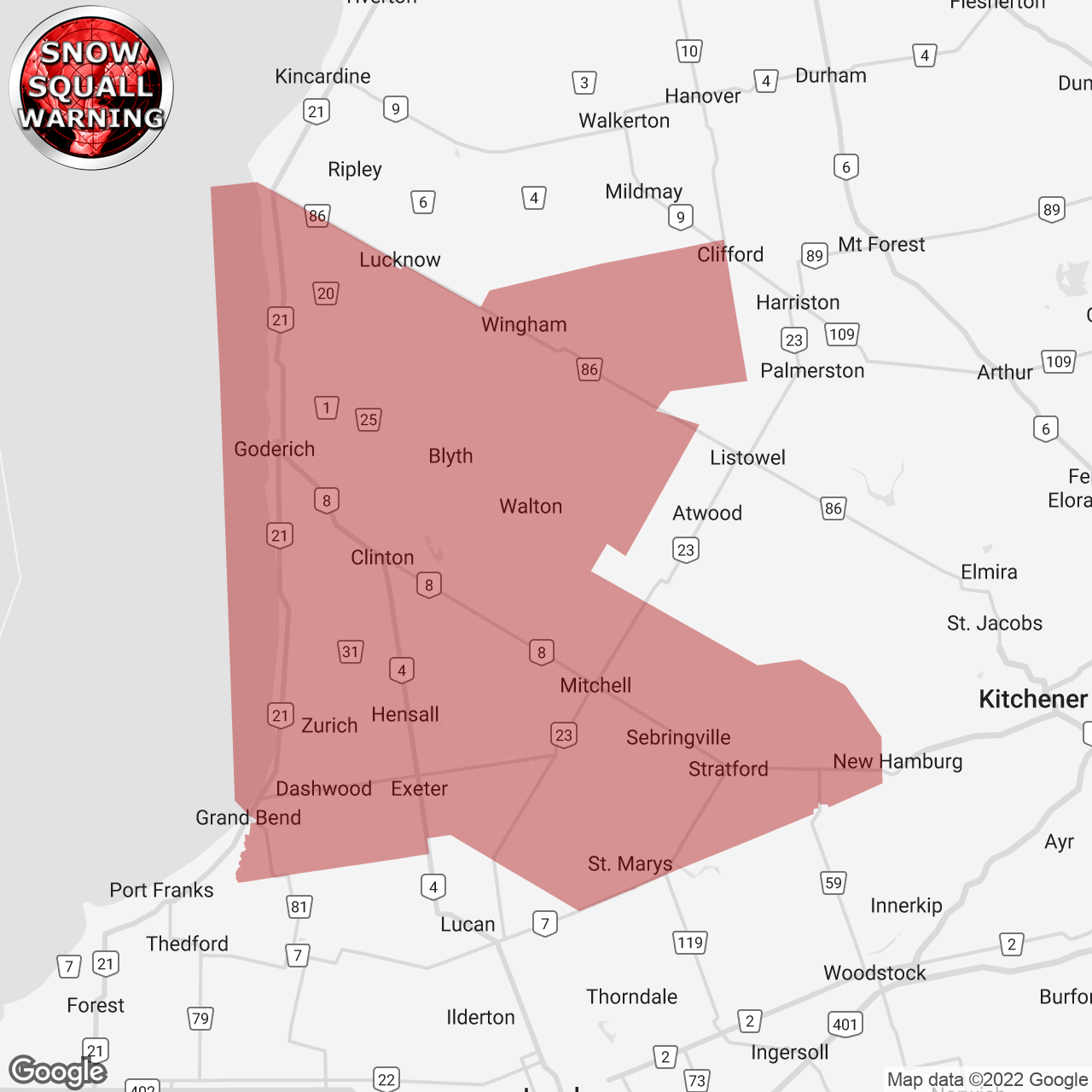 Snow Squall Warning Replaces Snow Squall Watch