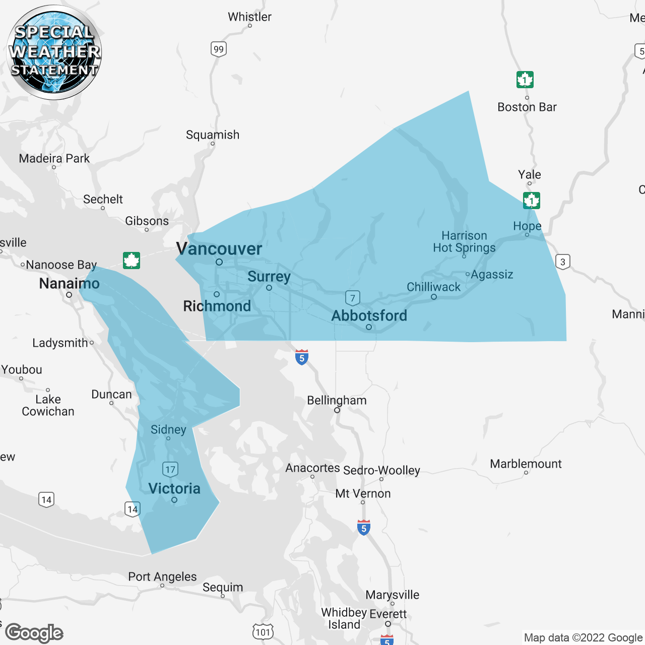Special Weather Statement Issued
