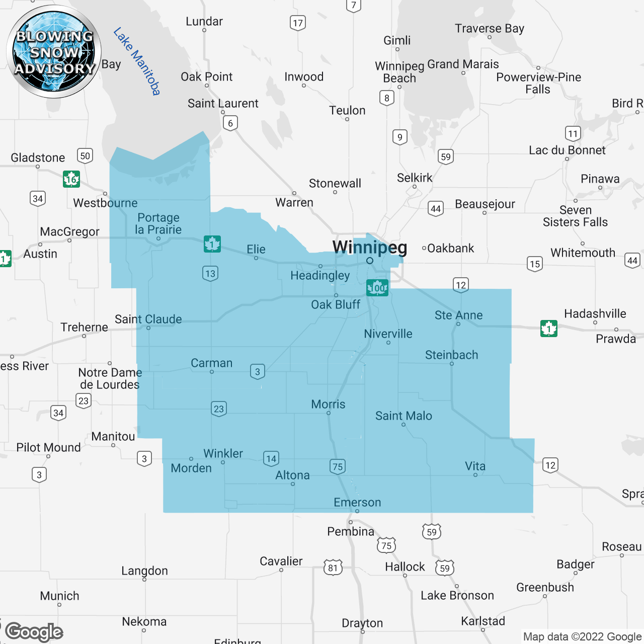 Blowing Snow Advisory Issued