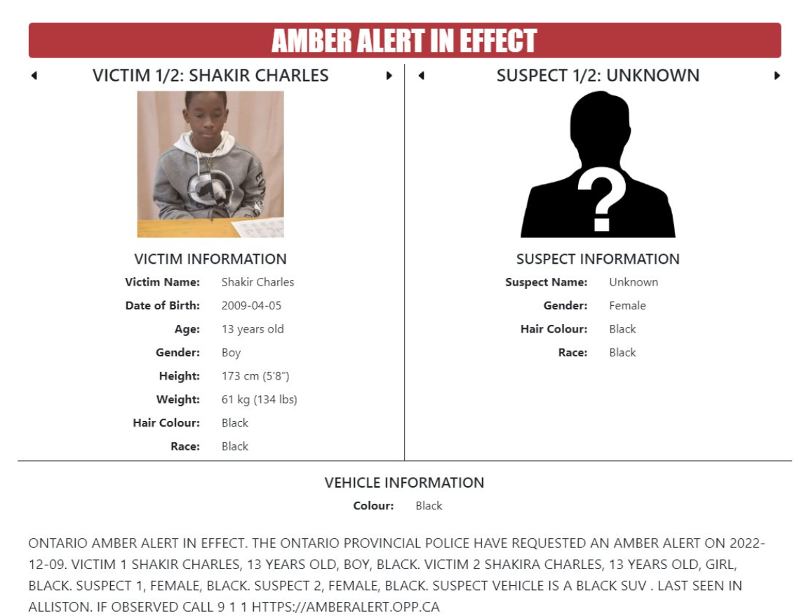 AMBER ALERT