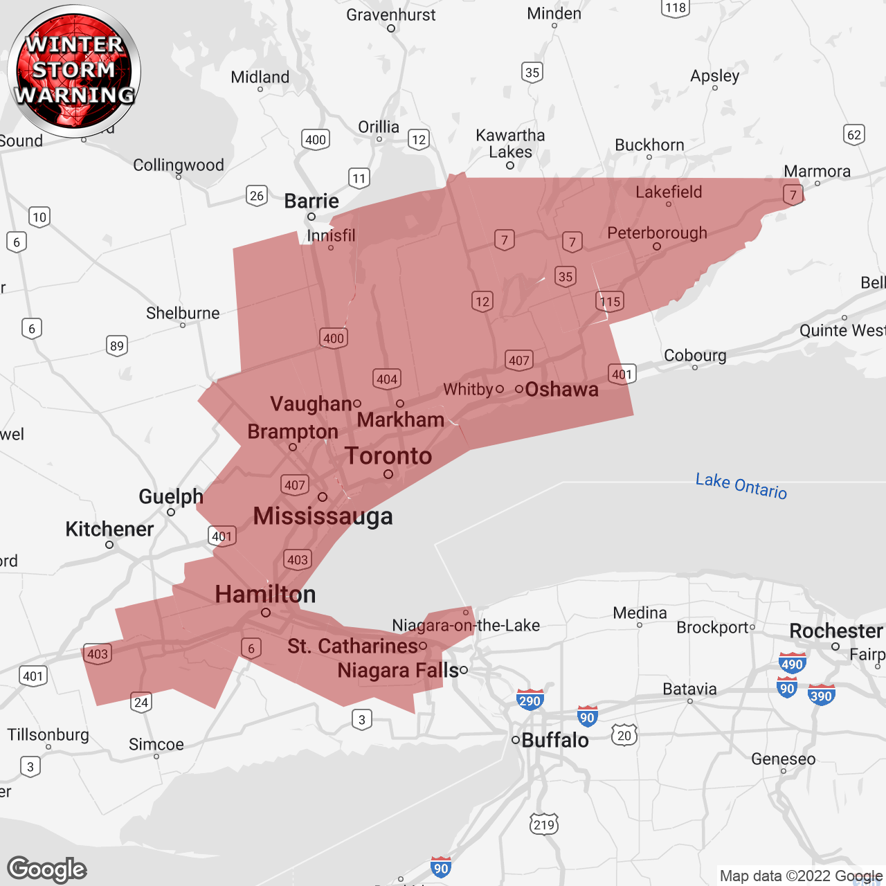 Winter Storm Warning Replaces Winter Storm Watch