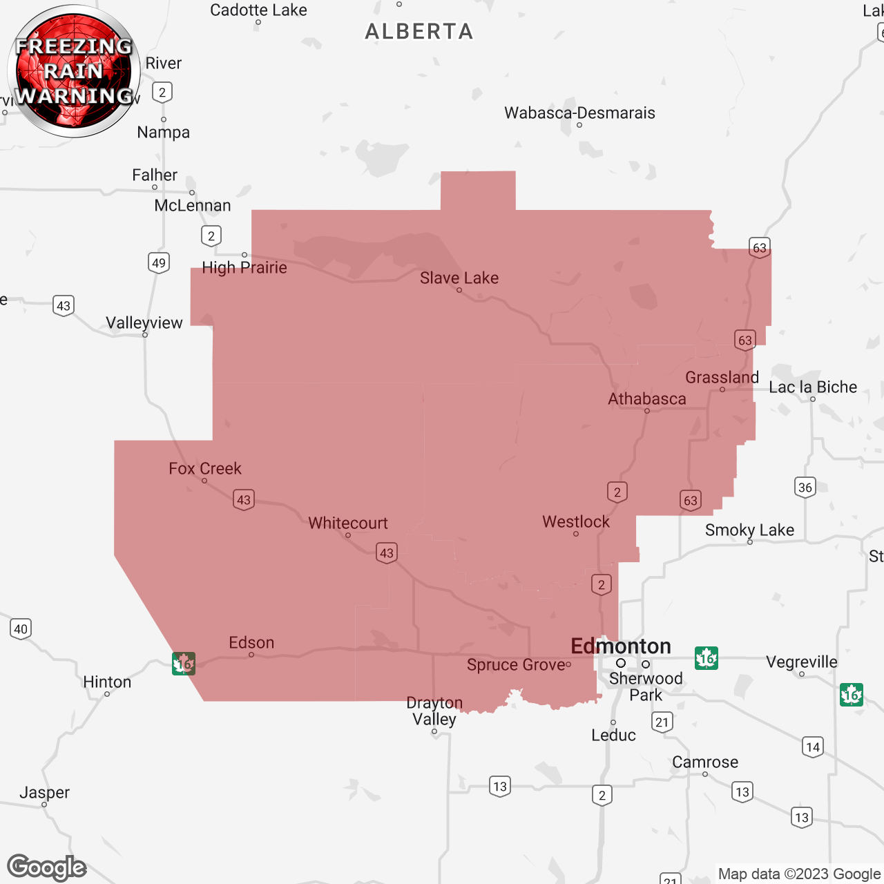 Freezing Rain Warning Issued