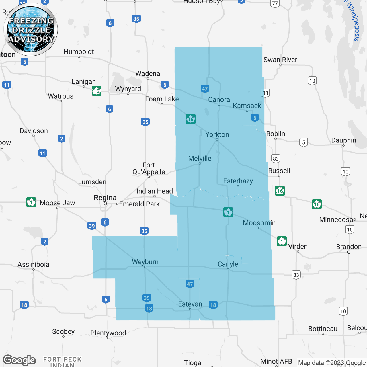 Freezing Drizzle Advisory Issued