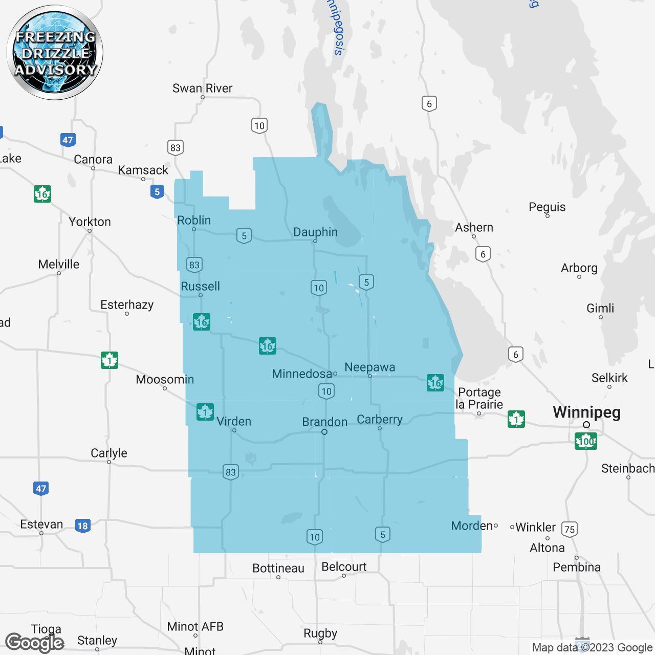 Freezing Drizzle Advisory Issued